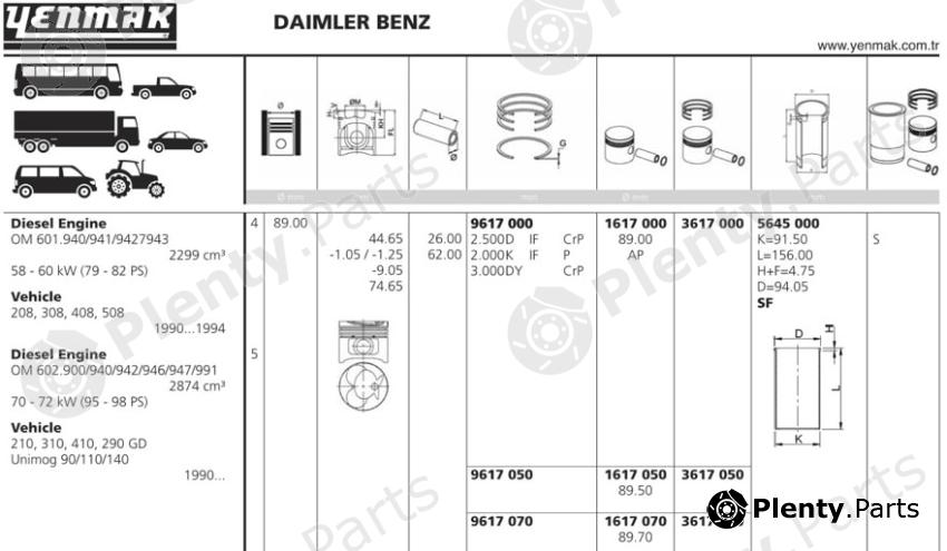  YENMAK part 1617000 Replacement part