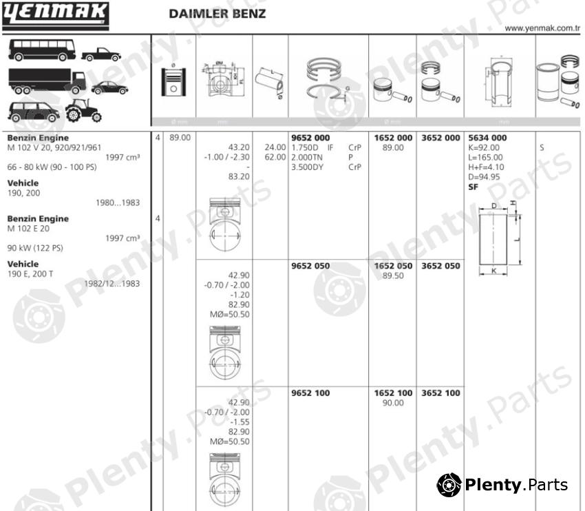  YENMAK part 1652100 Replacement part