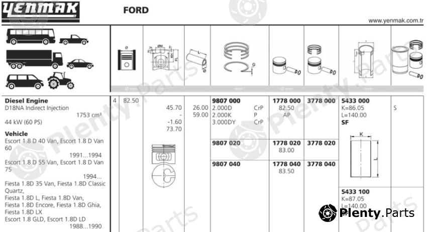  YENMAK part 1778000 Replacement part