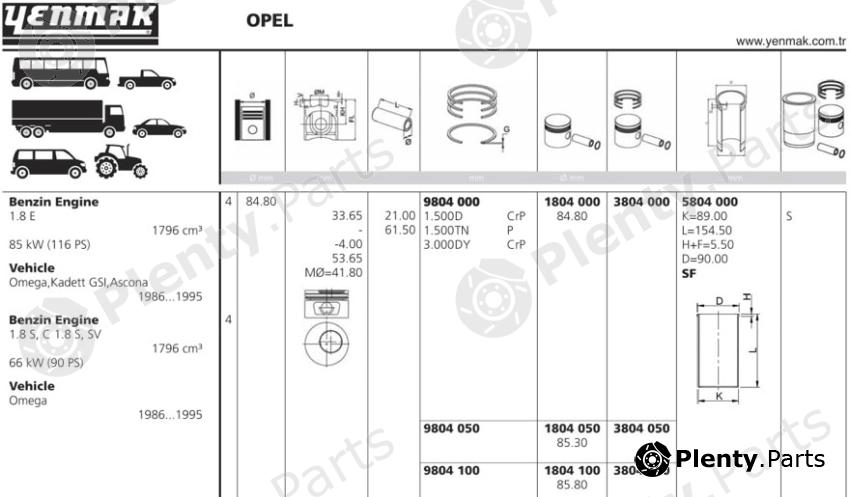  YENMAK part 1804050 Replacement part