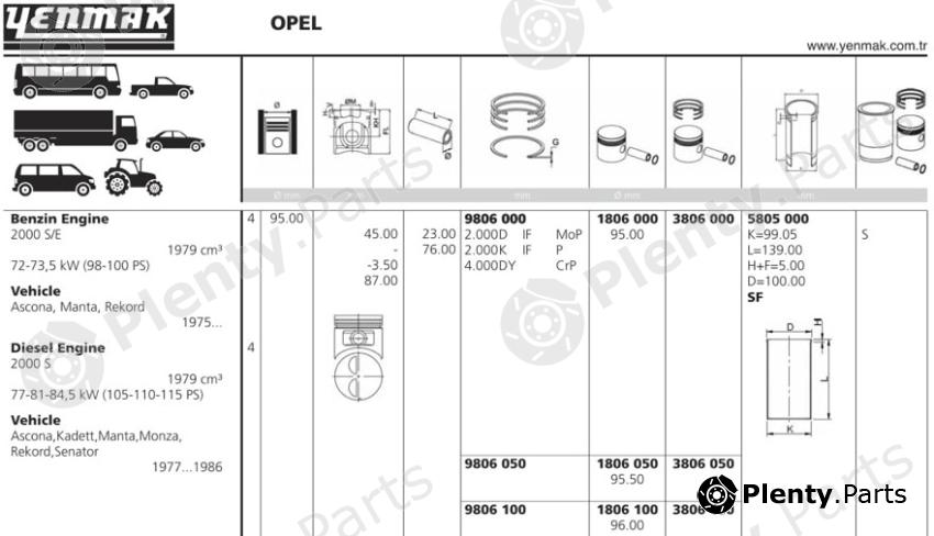  YENMAK part 1806050 Replacement part