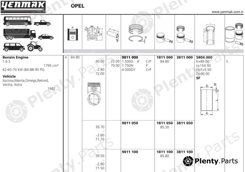  YENMAK part 1811000 Replacement part