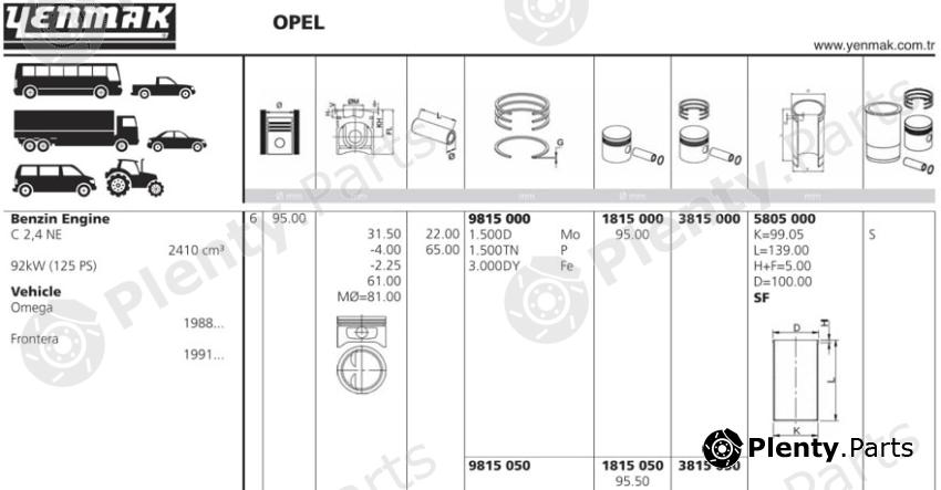  YENMAK part 1815000 Replacement part