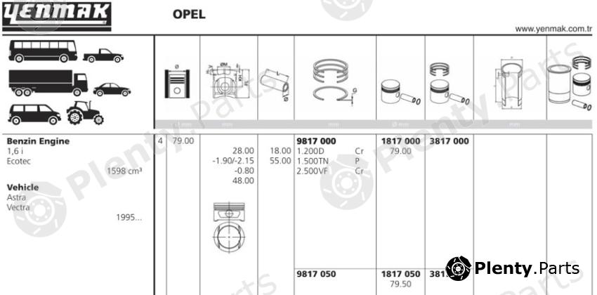  YENMAK part 1817.000 (1817000) Replacement part