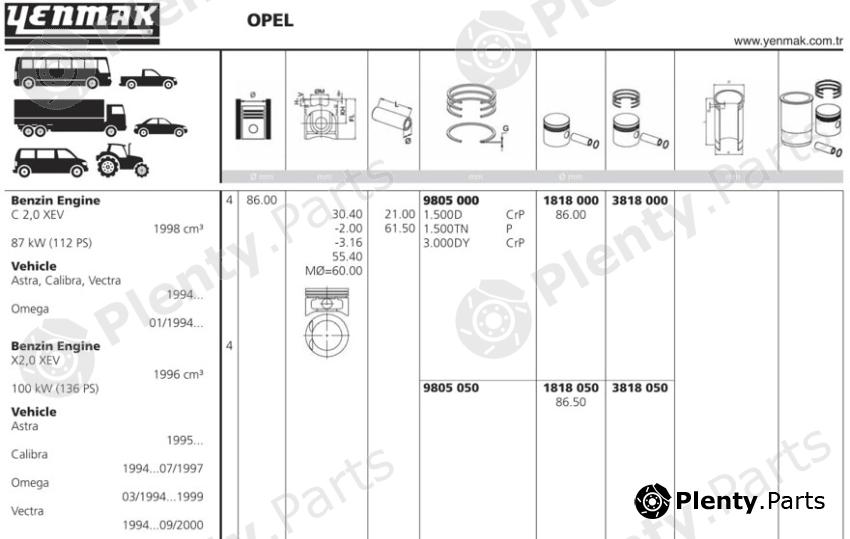  YENMAK part 1818.050 (1818050) Replacement part