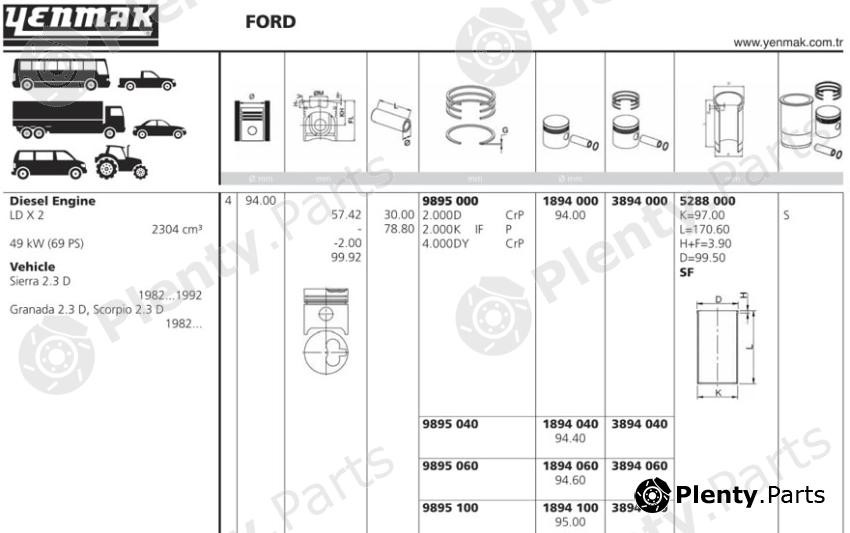  YENMAK part 1894040 Replacement part