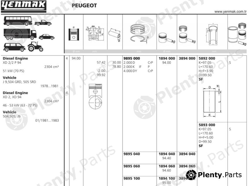  YENMAK part 1894060 Replacement part