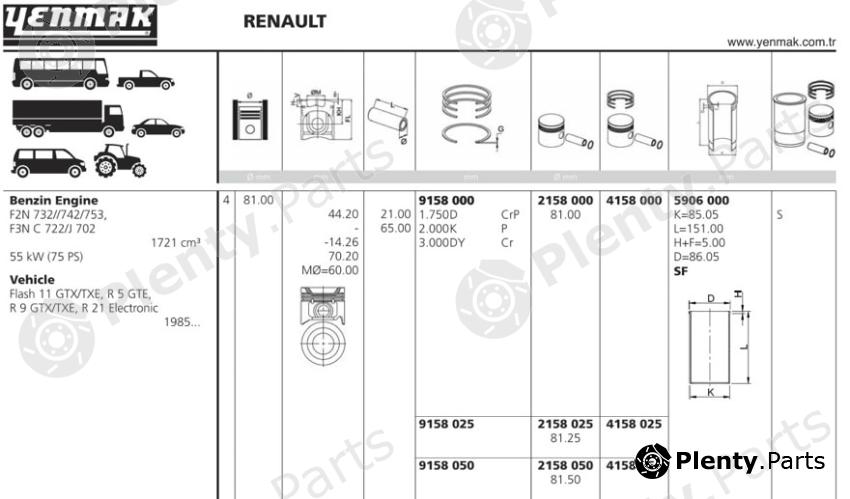  YENMAK part 2158.050 (2158050) Replacement part