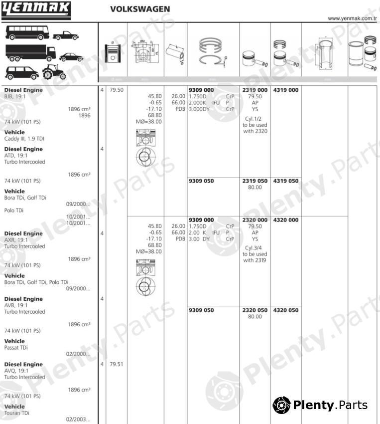  YENMAK part 2319050 Replacement part