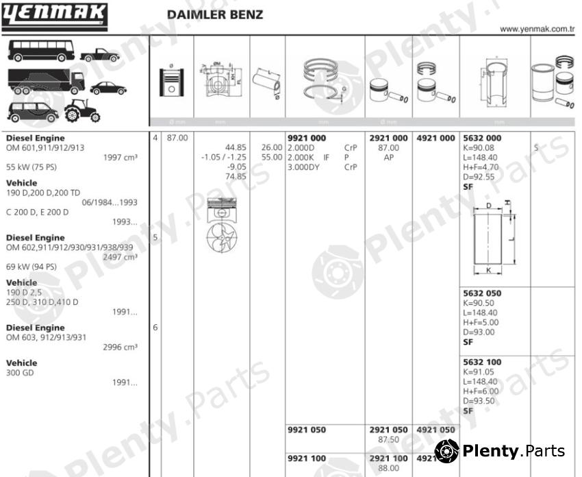  YENMAK part 2921000 Replacement part