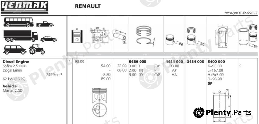  YENMAK part 3684000 Replacement part