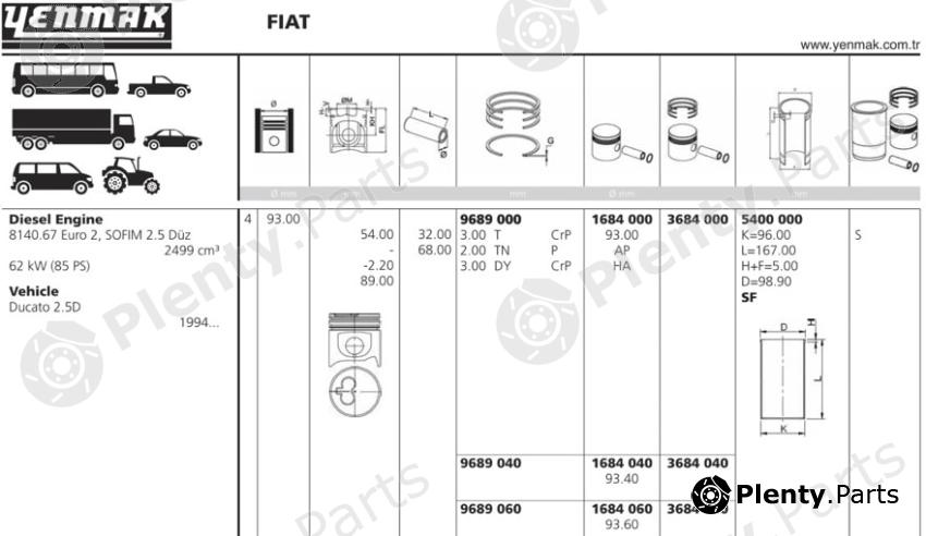  YENMAK part 3684.060 (3684060) Replacement part