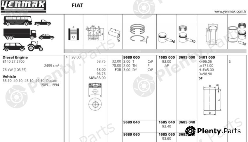  YENMAK part 3685.040 (3685040) Replacement part