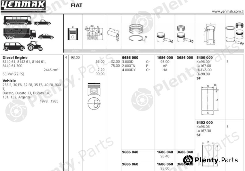  YENMAK part 3686000 Replacement part