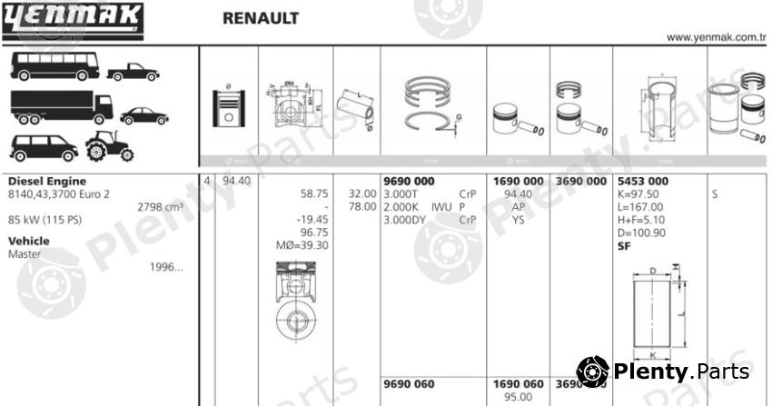  YENMAK part 3690000 Replacement part
