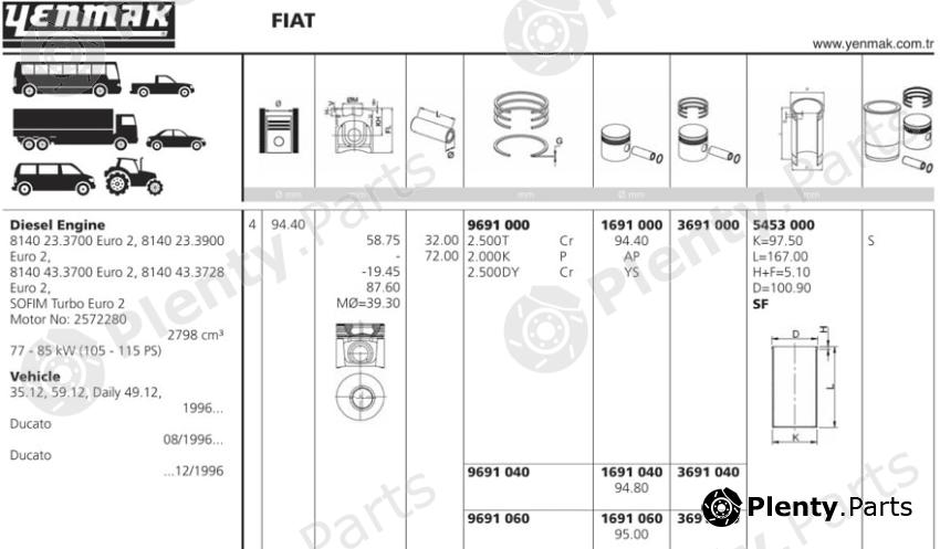  YENMAK part 3691000 Replacement part