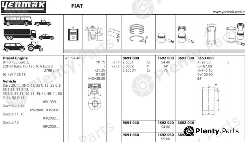  YENMAK part 3692.060 (3692060) Replacement part