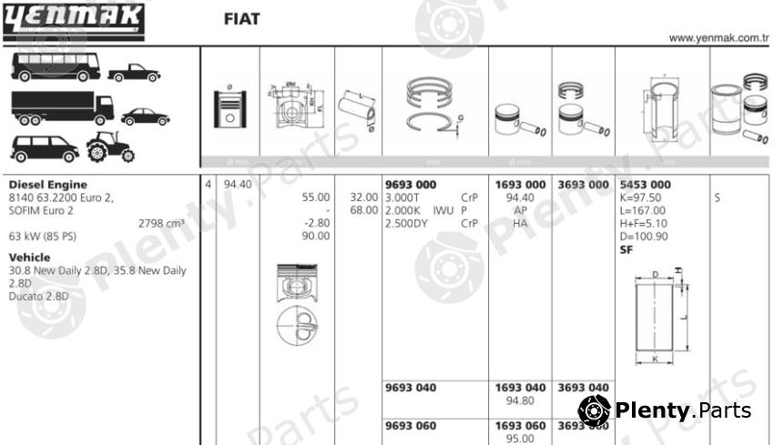  YENMAK part 3693000 Replacement part