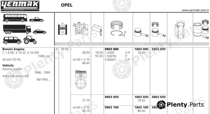  YENMAK part 3803000 Replacement part