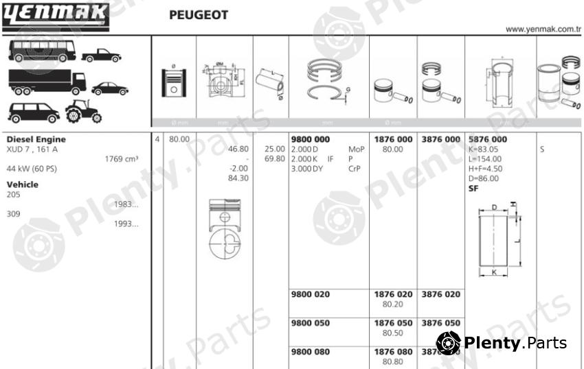 YENMAK part 3876000 Replacement part