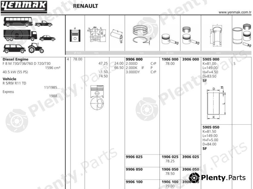  YENMAK part 3906050 Replacement part