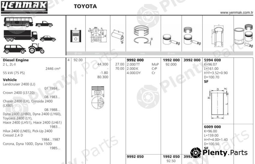  YENMAK part 3992000 Replacement part