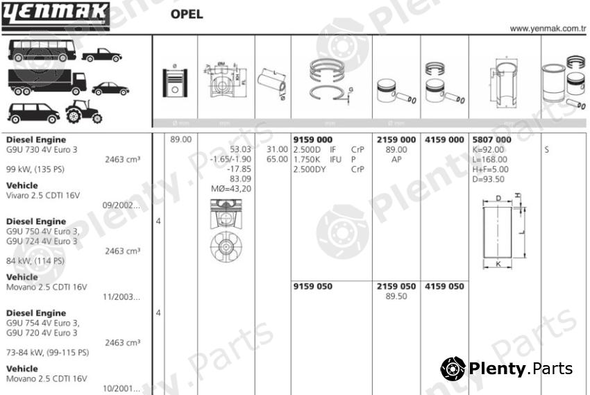  YENMAK part 4159050 Replacement part