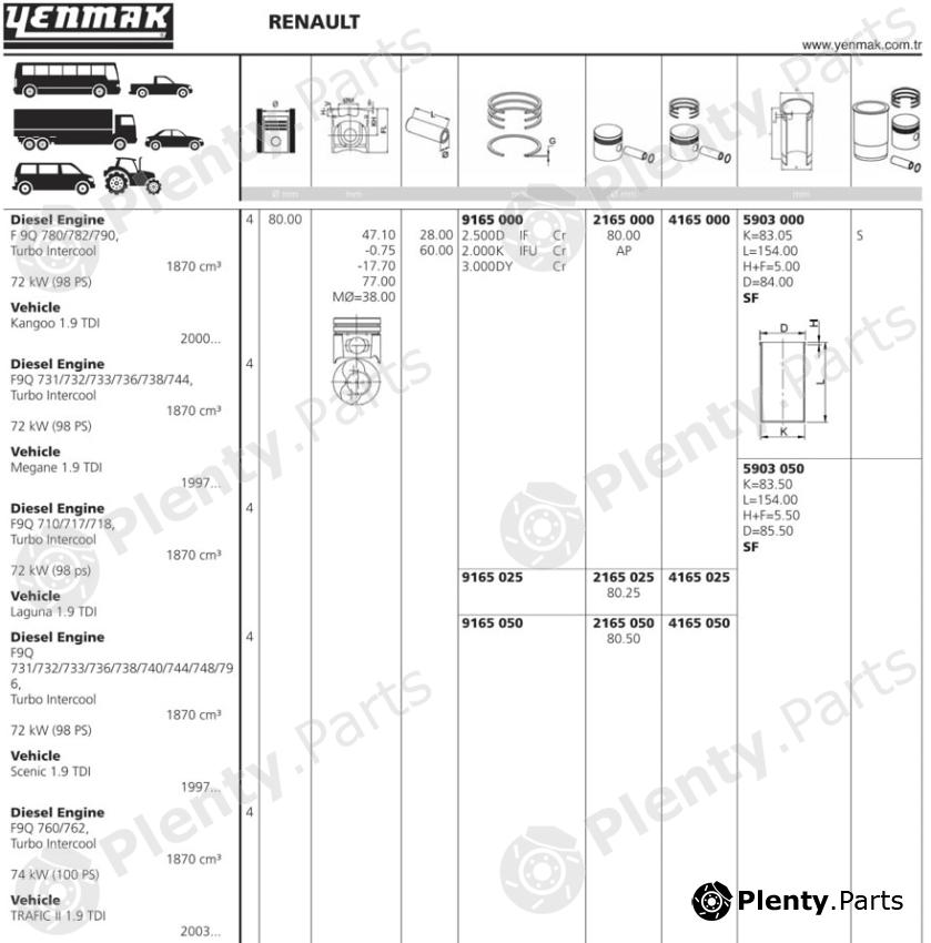  YENMAK part 4165000 Replacement part