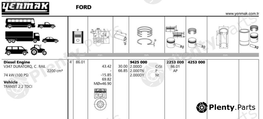 YENMAK part 4253000 Replacement part