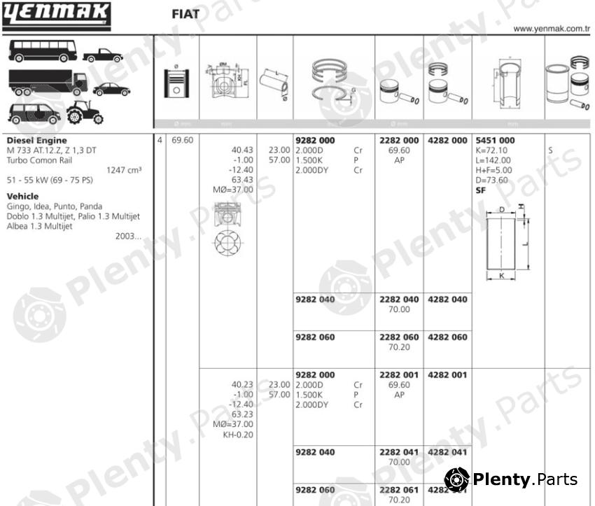  YENMAK part 4282000 Replacement part