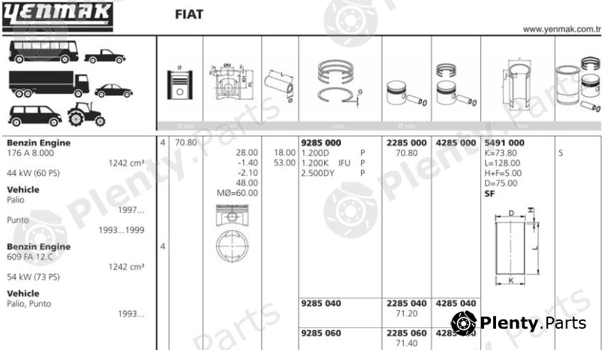  YENMAK part 4285060 Replacement part