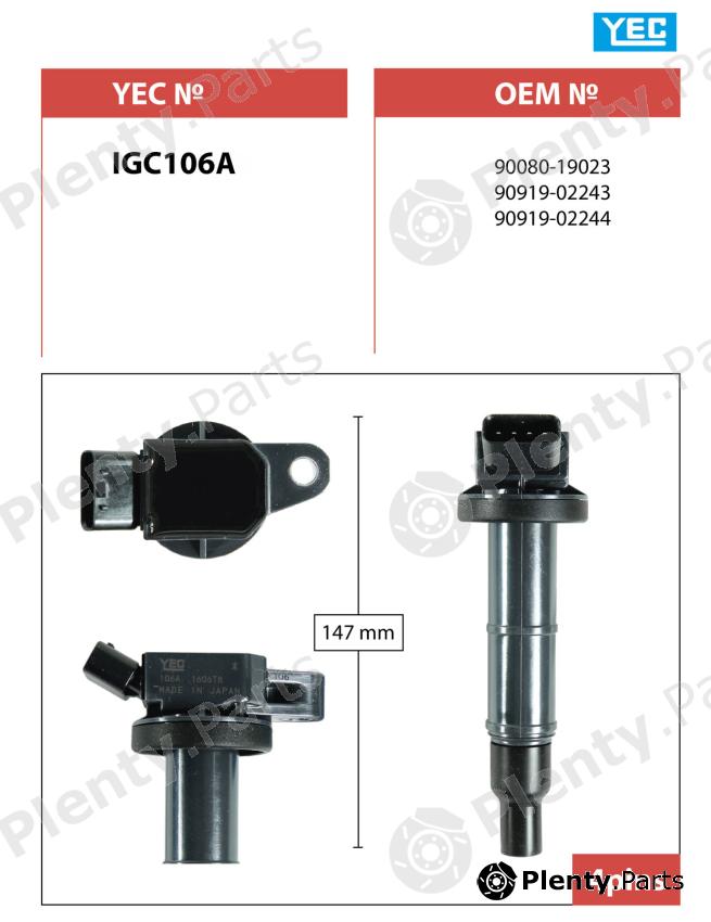  YEC part IGC106A Replacement part