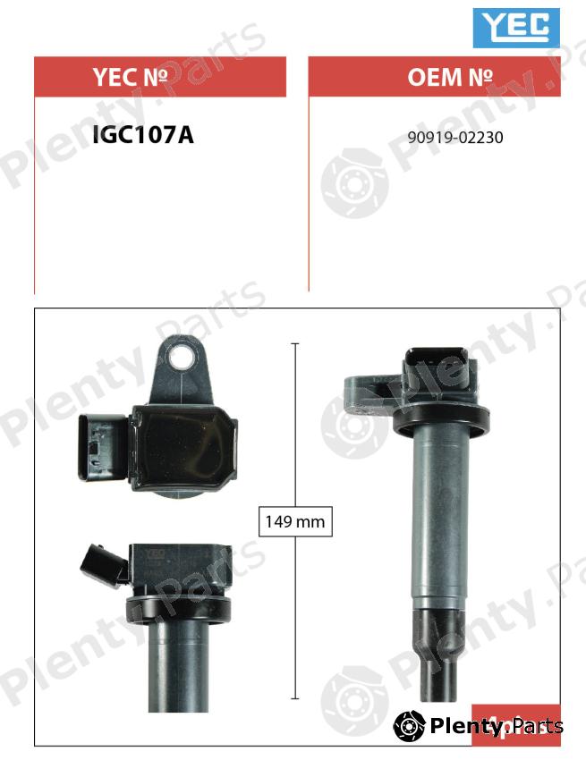  YEC part IGC107A Replacement part