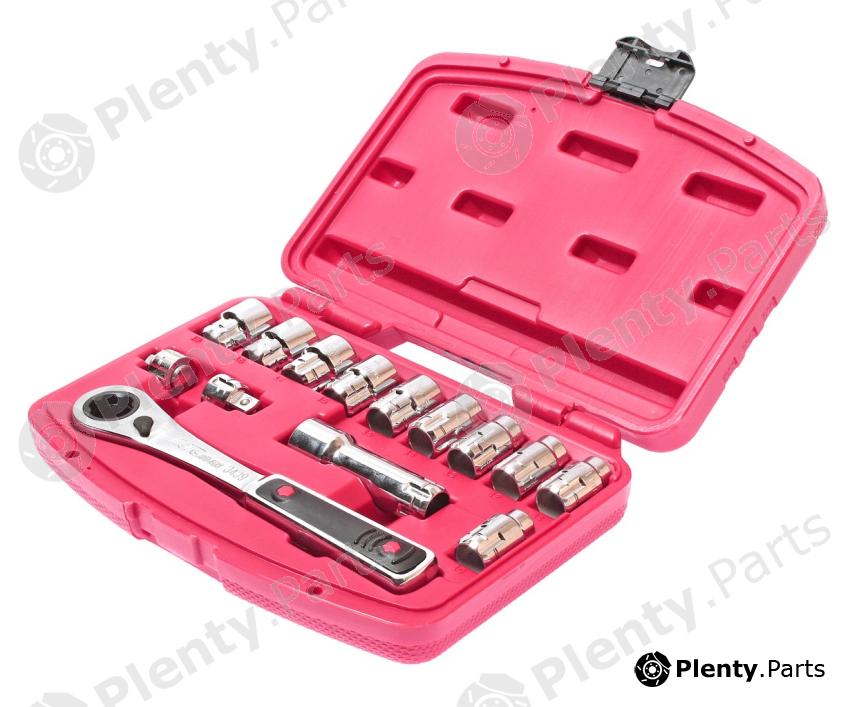  JTC part JTC3439 Go-Through Socket Set (14 pcs, 10-19mm)