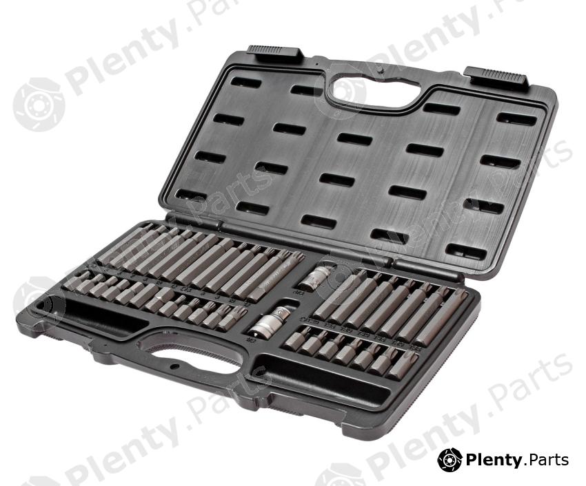  JTC part JTC-3965 (JTC3965) Bit Set HEX, TORX, SPLINE with 3/8" & 1/2" Adapters, 40 pcs