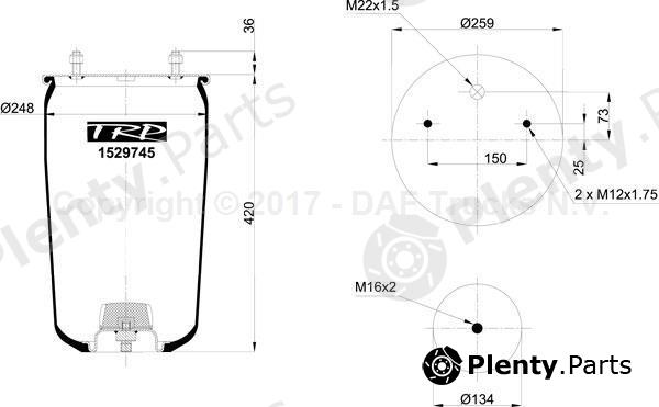  TRP part 1529745 Replacement part