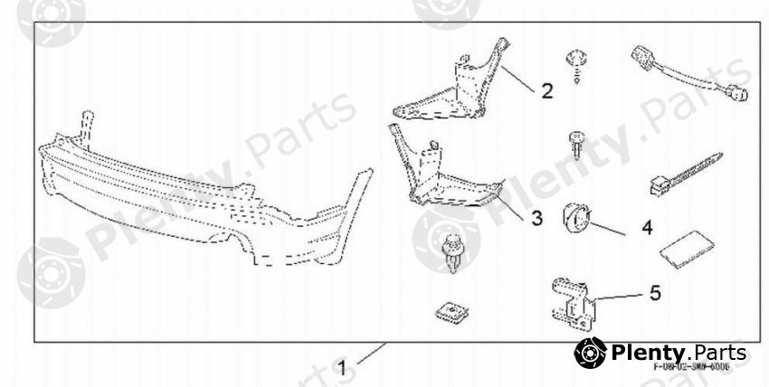 Genuine HONDA part 08P02SWW6P0B Replacement part