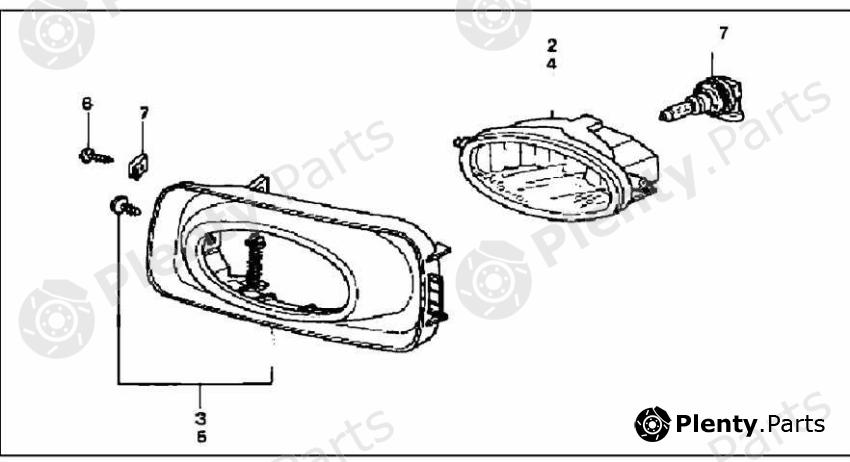 Genuine HONDA part 08V31SEA600 Fog Light