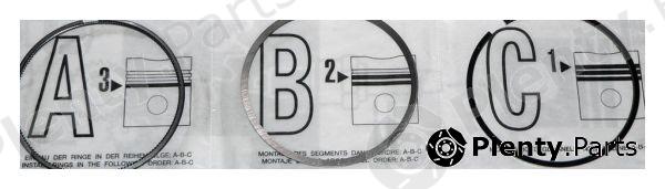 Genuine MERCEDES-BENZ part A0020309324 Piston Ring Kit