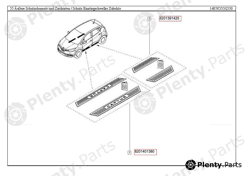 Genuine RENAULT part 8201391425 Replacement part
