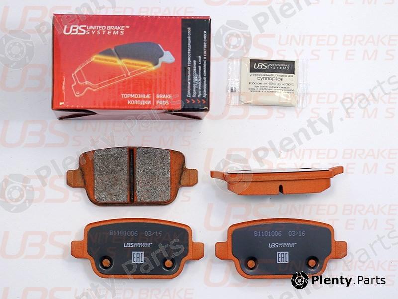  UBS part B1101006 Rear Brake Pads Ford Galaxy/Mondeo/Kuga, Volvo S80/XC70 II, Freelander 2