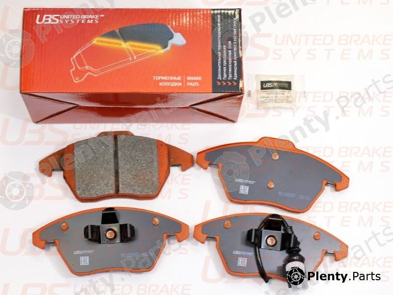  UBS part B1102037 Front Brake Pads Skoda Rapid, Fabia, VW Polo, Jetta, Golf, Passat, Audi A3