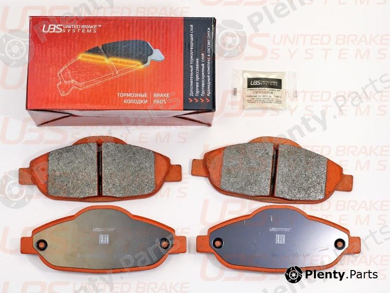  UBS part B1107063 Brake Pads Peugeot 308 / 3008