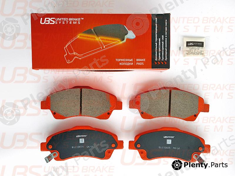  UBS part B1110035 Brake Pads Toyota Avensis / Corolla Verso