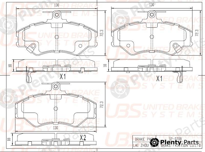  UBS part B1103023 Replacement part