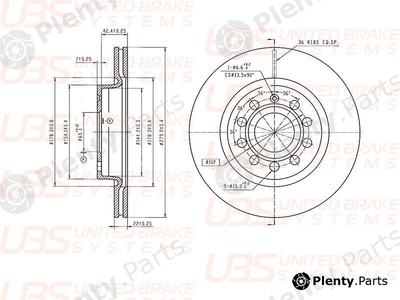  UBS part B2102002 Replacement part