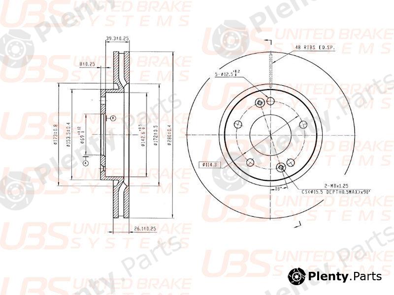  UBS part B2103002 Replacement part