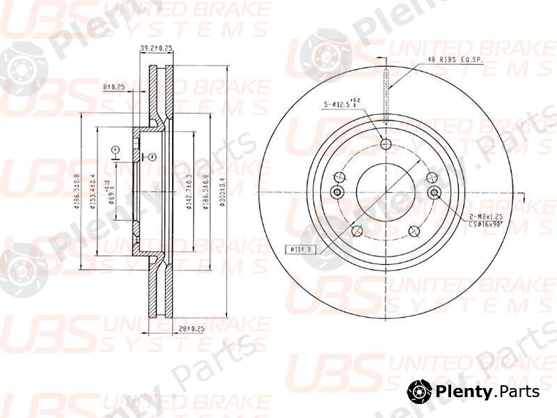  UBS part B2103003 Replacement part