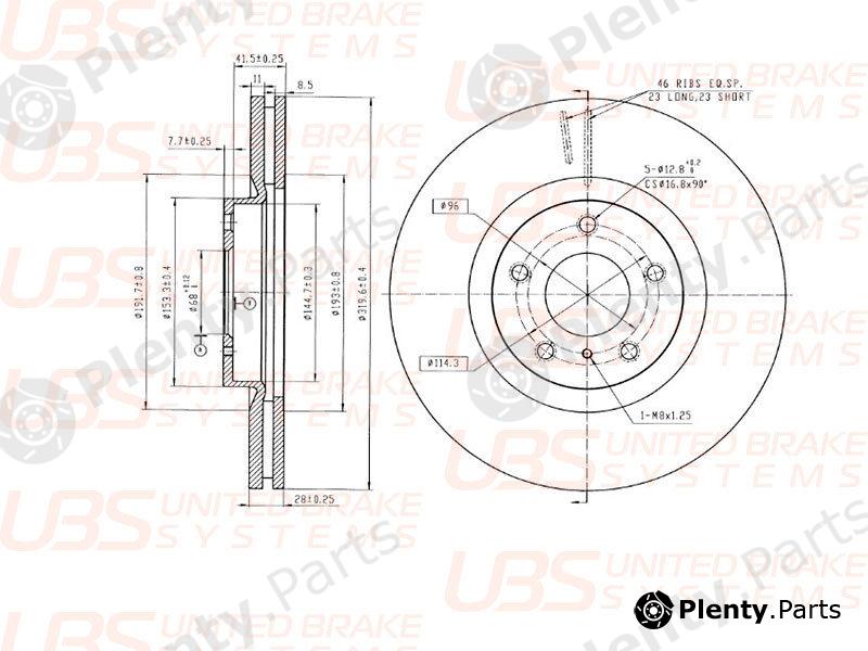  UBS part B2105035 Replacement part