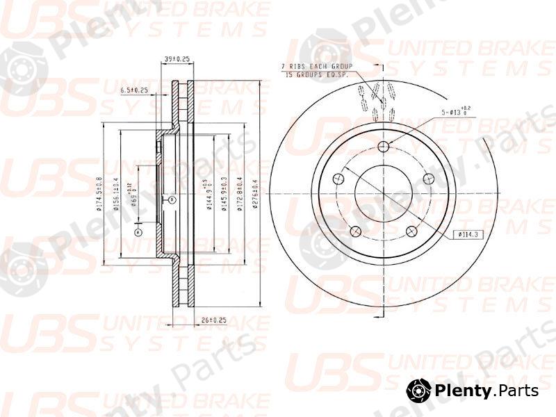  UBS part B2107004 Replacement part
